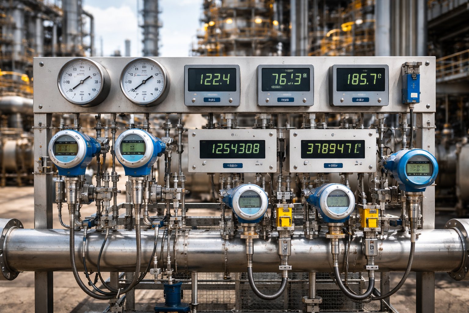 Cuves inox avec transmetteurs